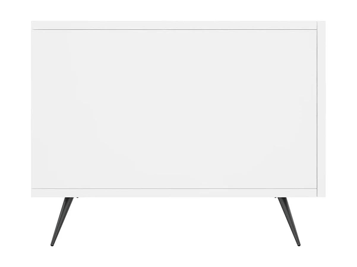 Tables basses 2 pcs blanc 50x50x40 bois d'ingénierie