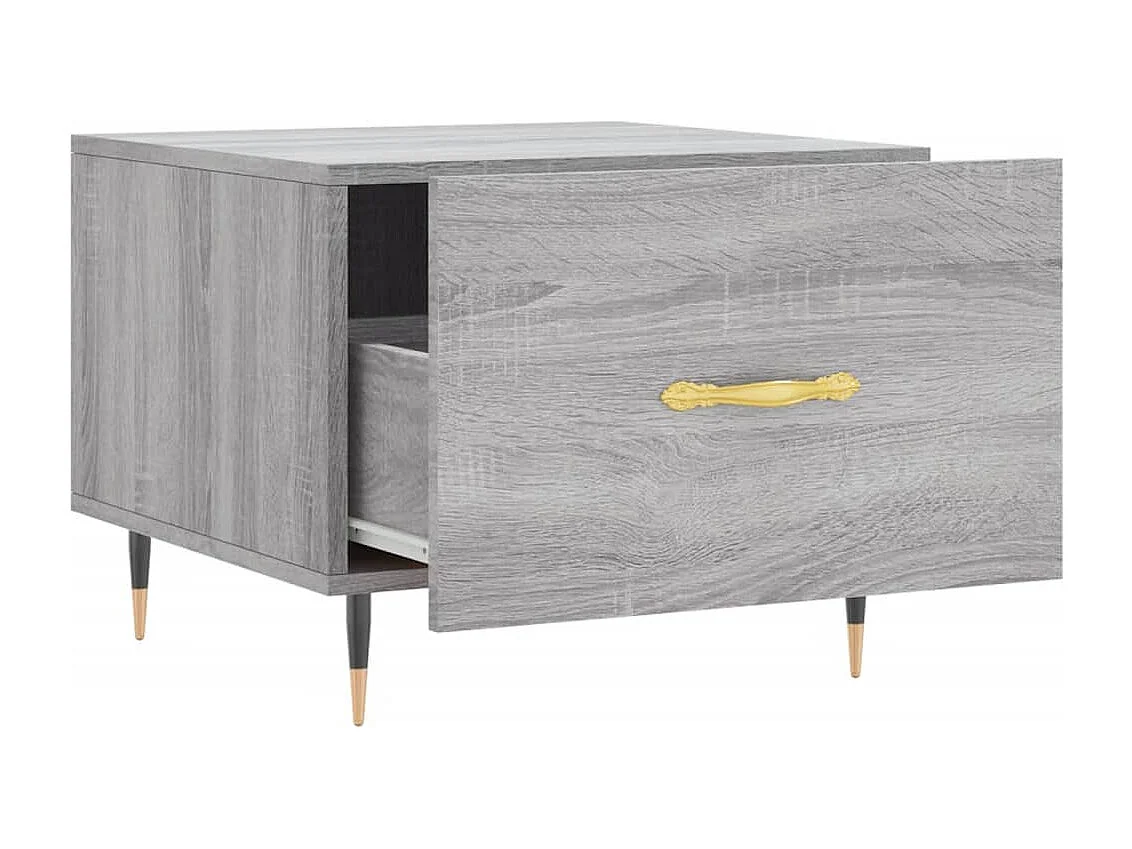 Table basse Sonoma gris 50x50x40 Bois d'ingénierie