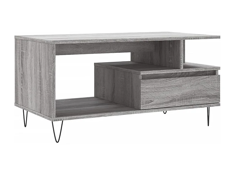 Table basse Sonoma gris 90x49x45 Bois d'ingénierie