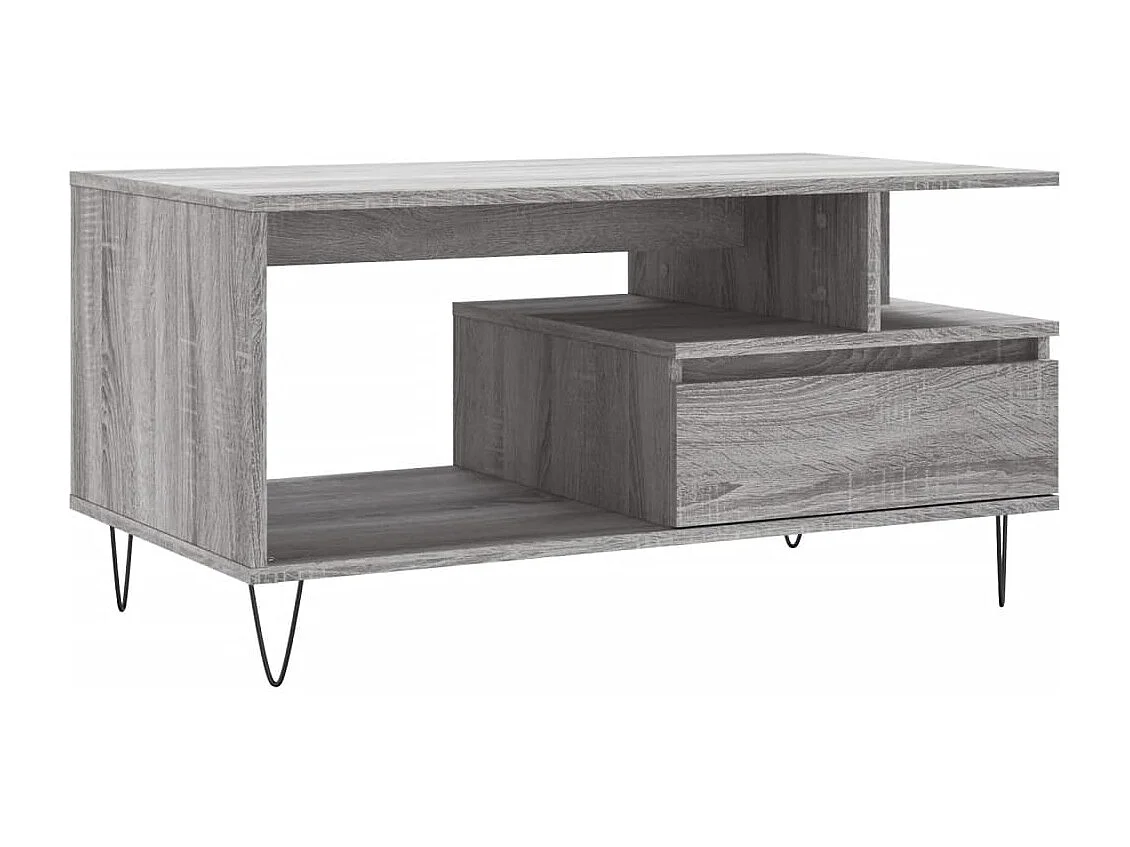 Table basse Sonoma gris 90x49x45 Bois d'ingénierie