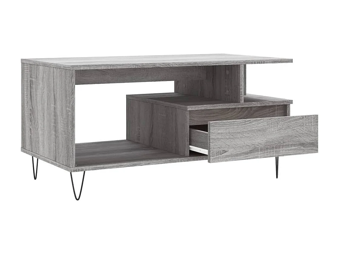 Table basse Sonoma gris 90x49x45 Bois d'ingénierie