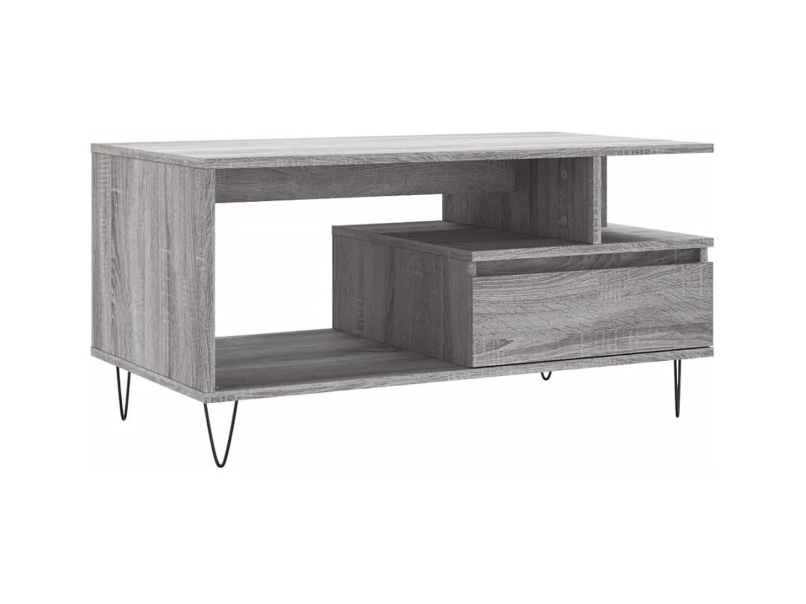 Table basse Sonoma gris 90x49x45 Bois d'ingénierie