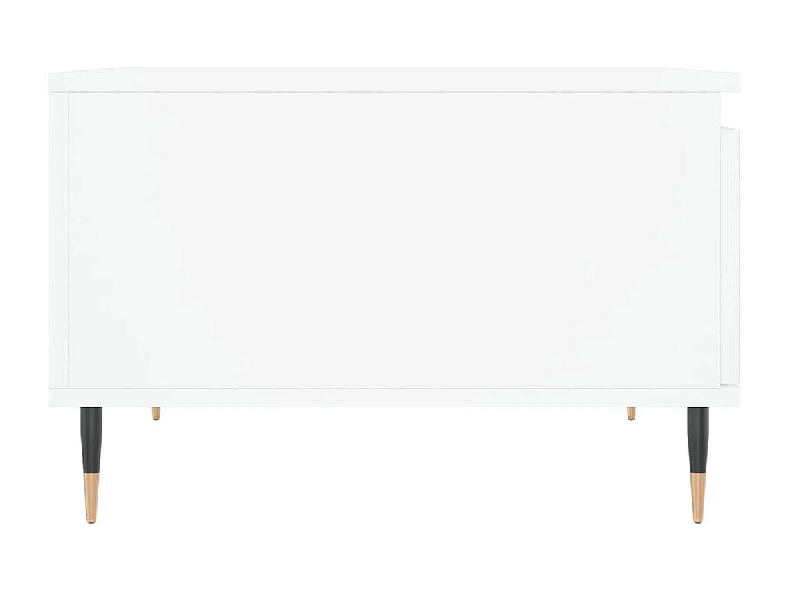 Salontafel 55x55x36,5 cm bewerkt hout wit