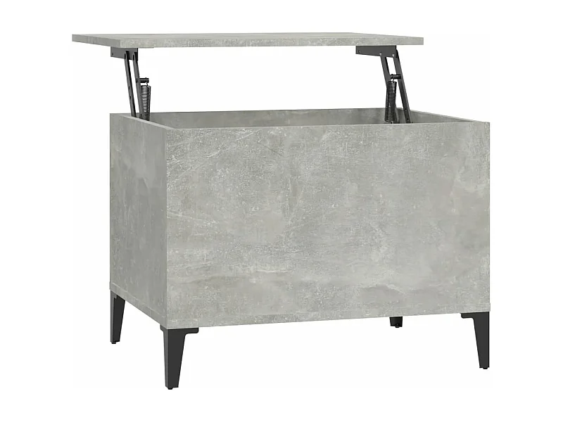 Table basse Gris béton 60x44,5x45 Bois d'ingénierie