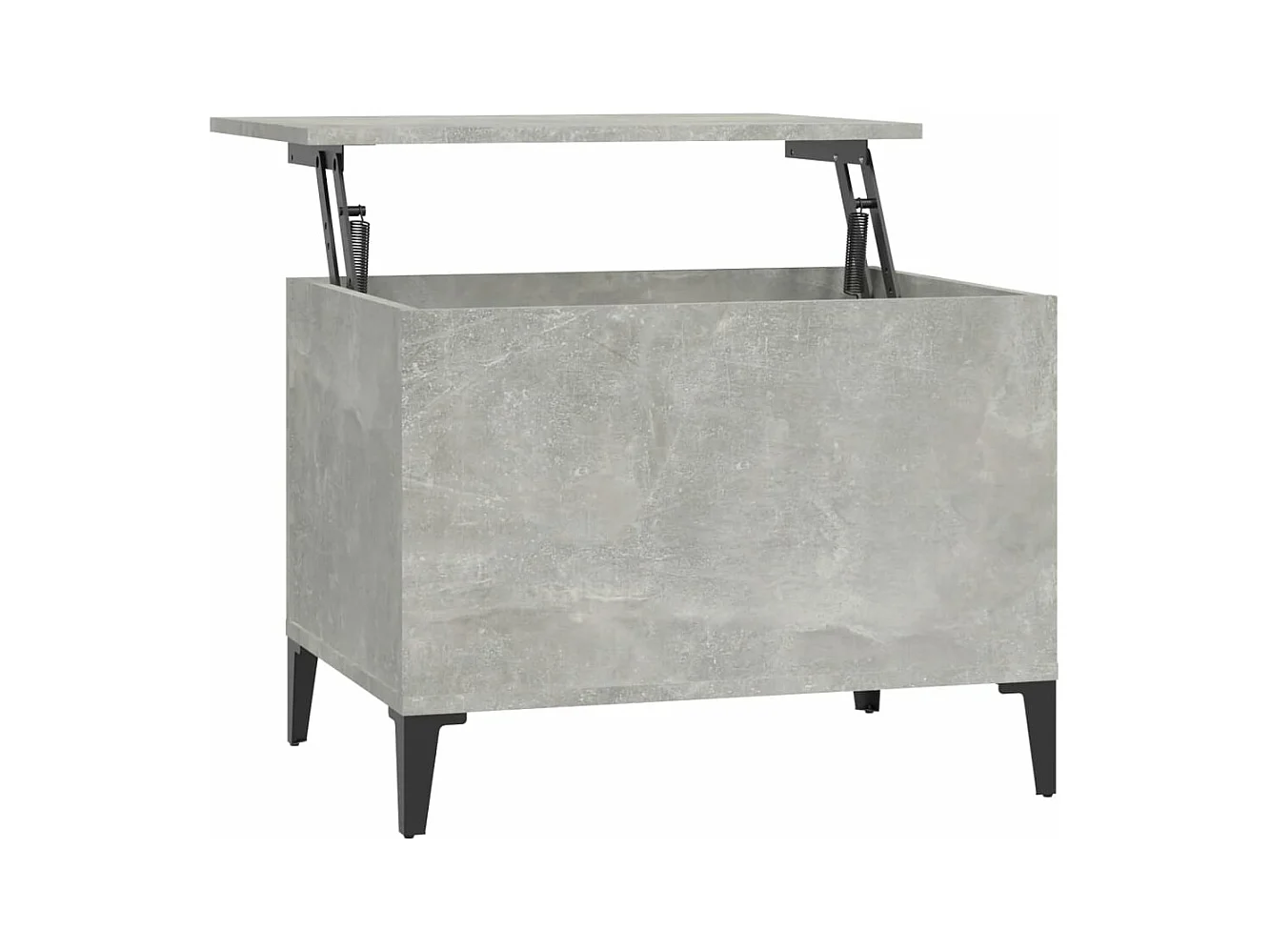 Table basse Gris béton 60x44,5x45 Bois d'ingénierie