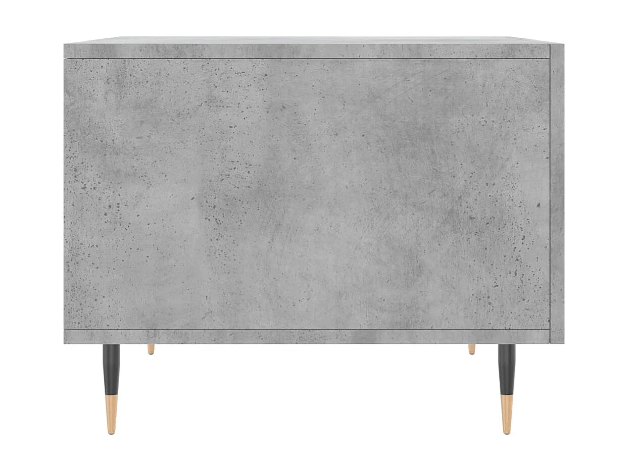 Table basse gris béton 50x50x40 bois d'ingénierie