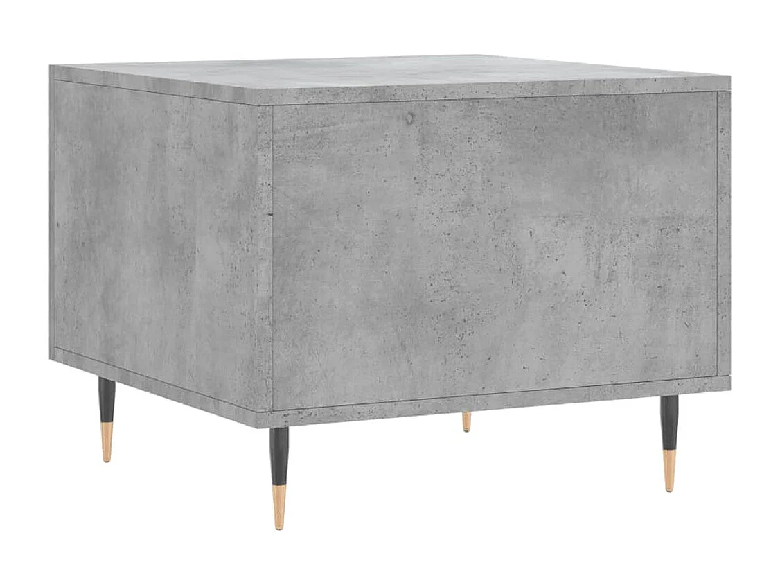 Table basse gris béton 50x50x40 bois d'ingénierie