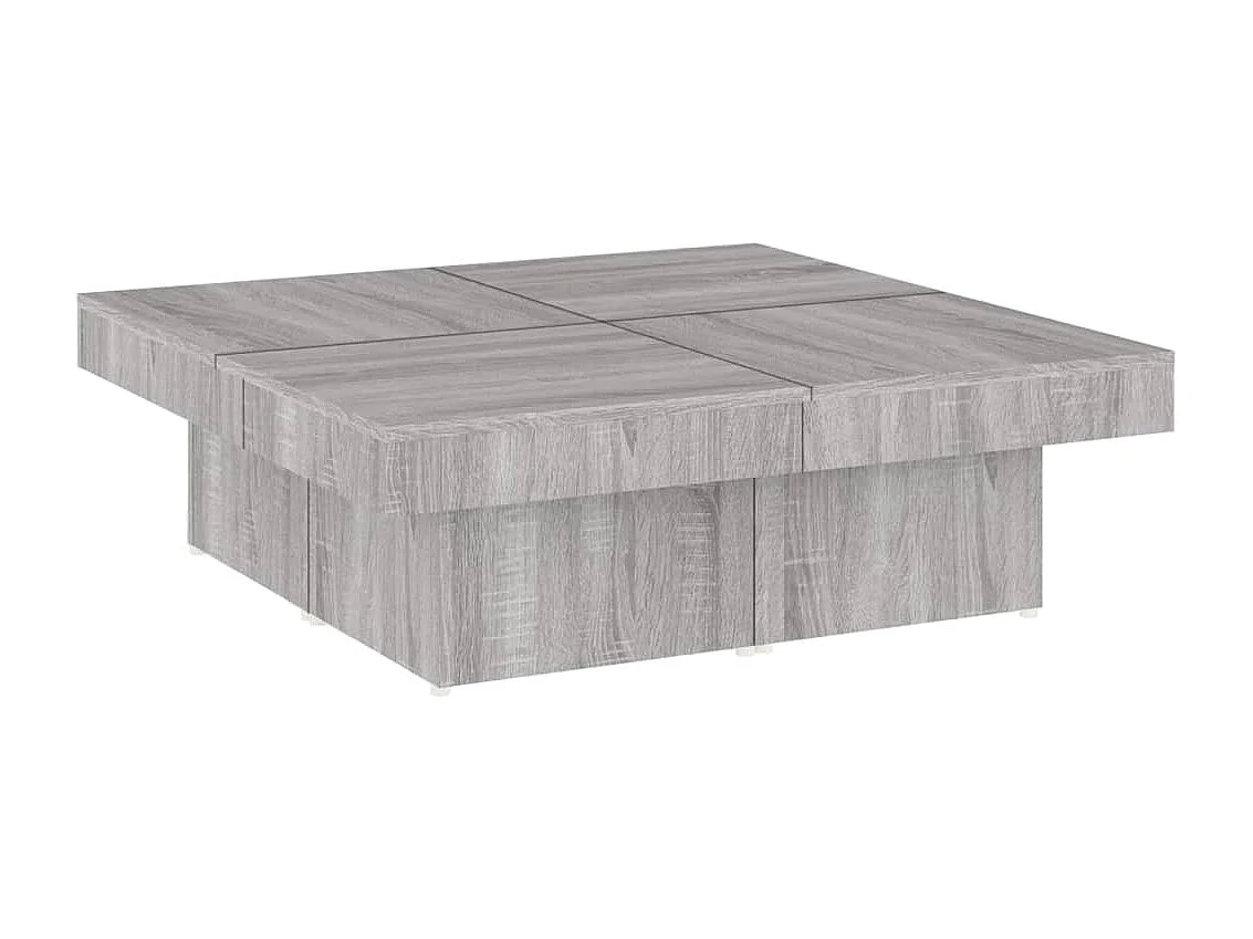 Table basse Sonoma gris 90x90x28 Bois d'ingénierie