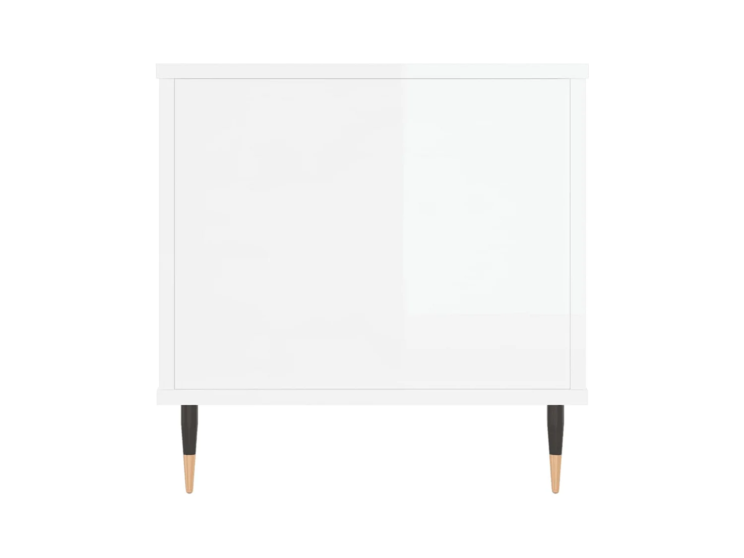 Table basse Blanc brillant 90x44,5x45 Bois d'ingénierie