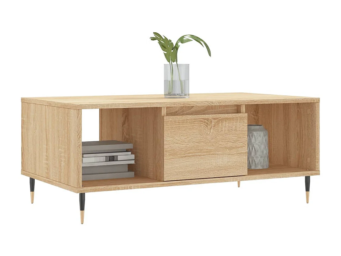 Table basse Chêne sonoma 90x50x36,5 Bois d'ingénierie