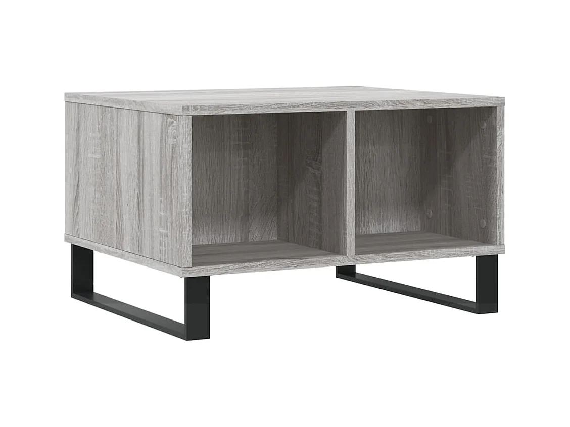 Table basse Sonoma gris 60x50x36,5 Bois d'ingénierie