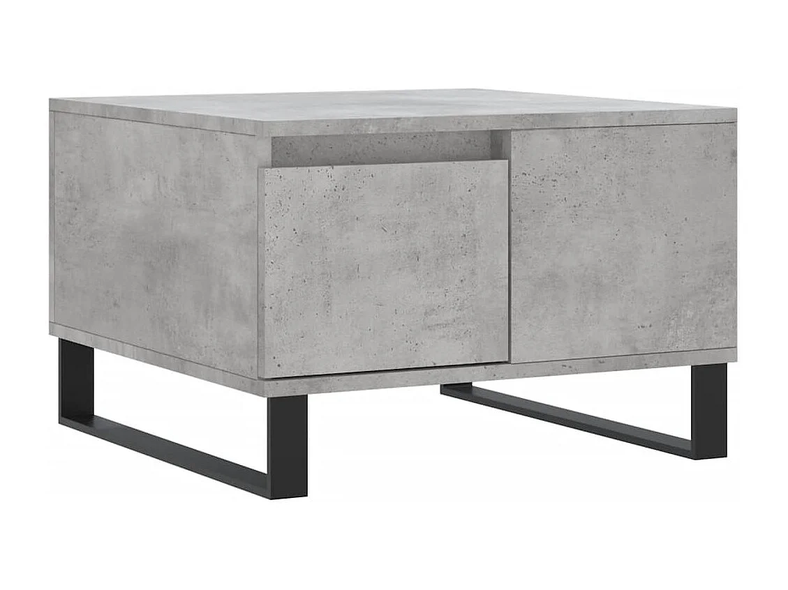 Table basse gris béton 55x55x36,5 bois d'ingénierie