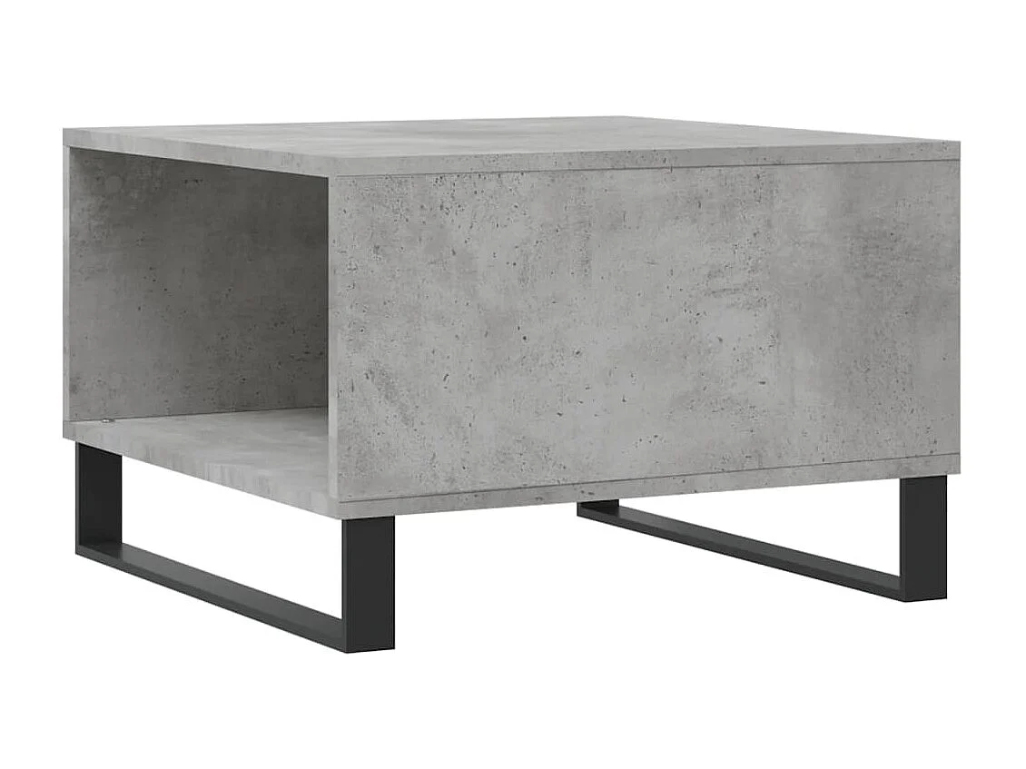 Table basse gris béton 55x55x36,5 bois d'ingénierie