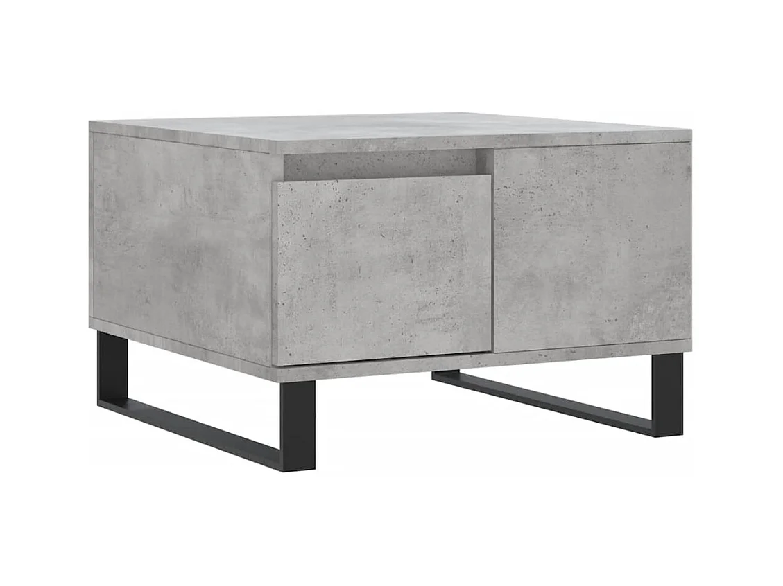 Table basse gris béton 55x55x36,5 bois d'ingénierie