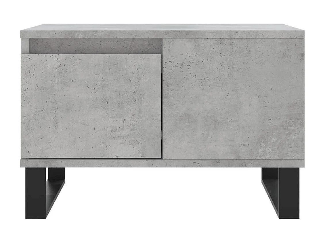 Table basse gris béton 55x55x36,5 bois d'ingénierie