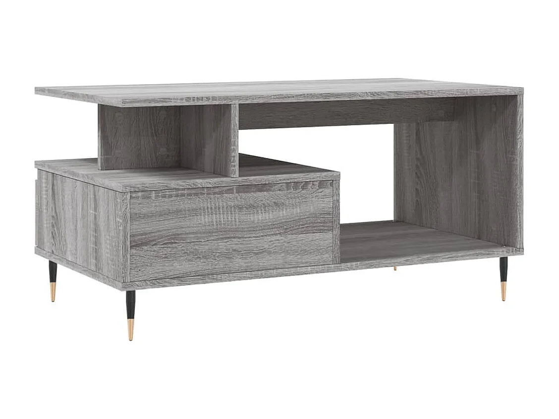 Table basse Sonoma gris 90x49x45 Bois d'ingénierie