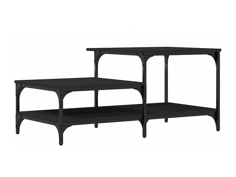 Table basse noir 100x50,5x45 bois d'ingénierie