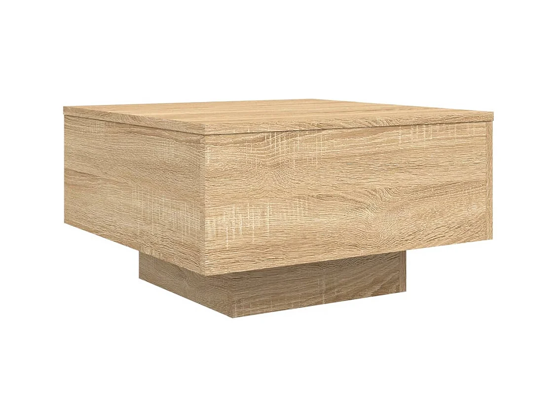 Table basse chêne sonoma 55x55x31 bois d'ingénierie