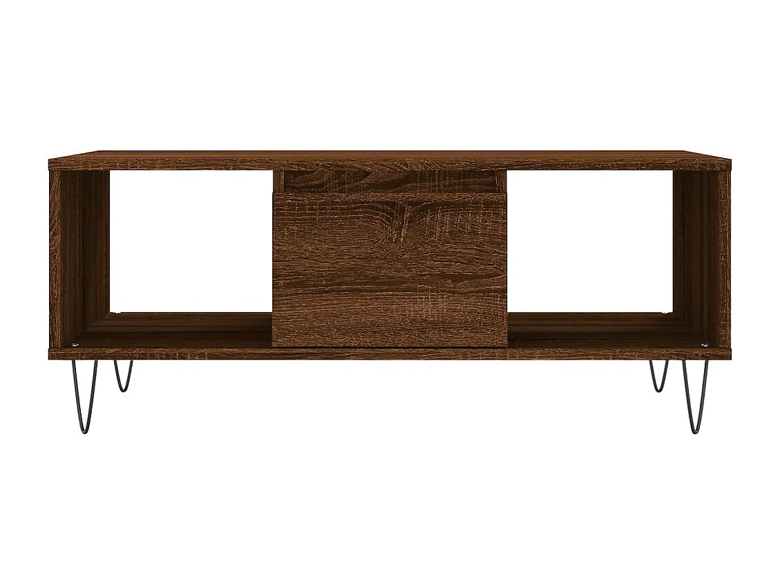 Table basse Chêne marron 90x50x36,5 Bois d'ingénierie