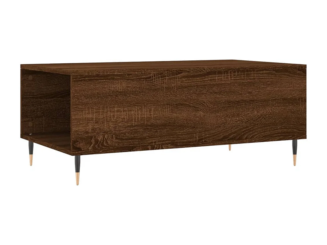 Table basse Chêne marron 90x50x36,5 Bois d'ingénierie