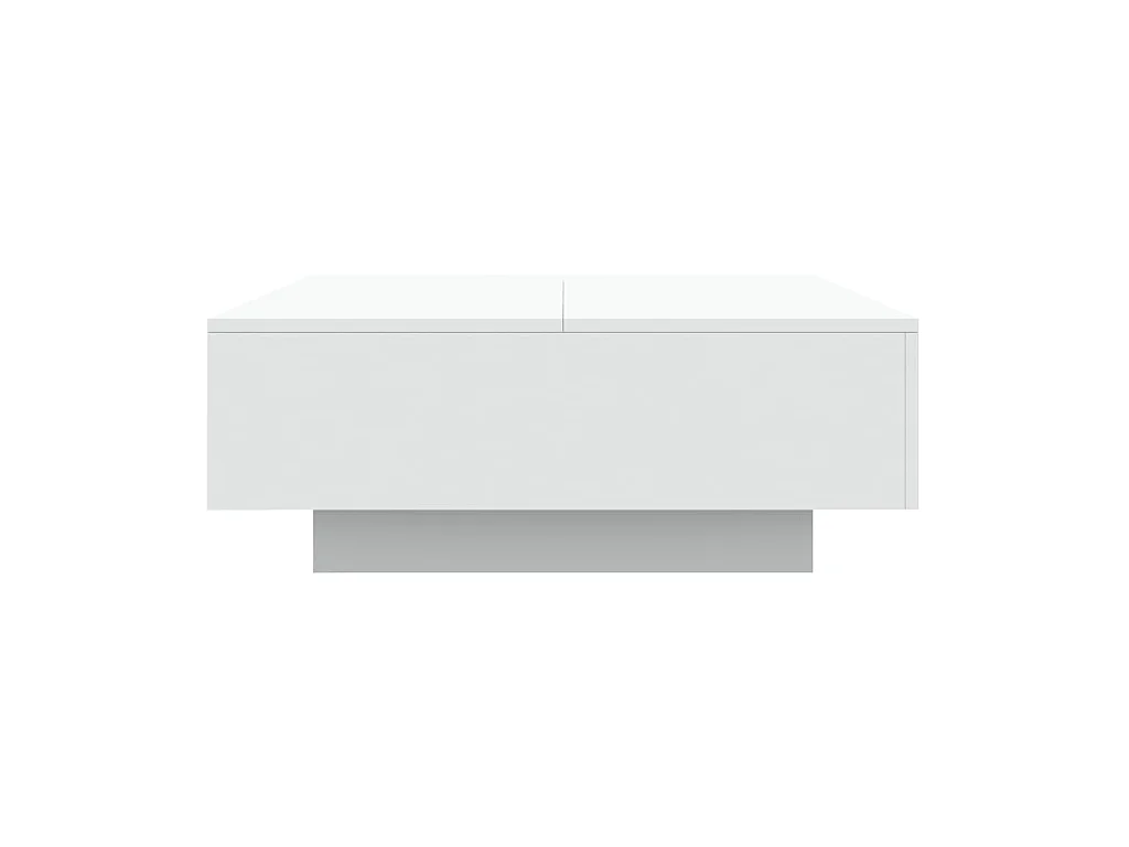 Table basse blanc 80x80x31 bois d'ingénierie