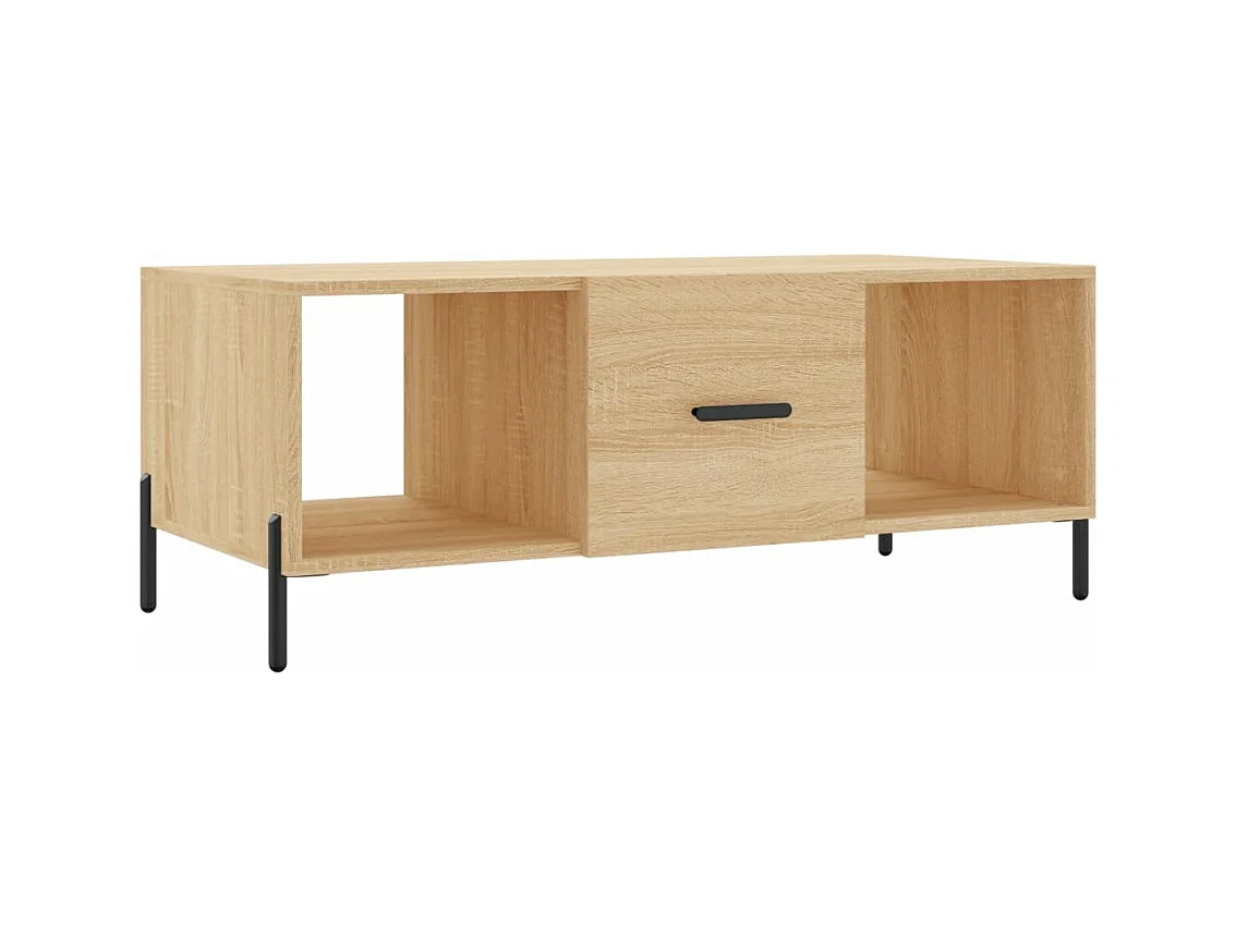 Table basse chêne sonoma 102x50x40 bois d'ingénierie