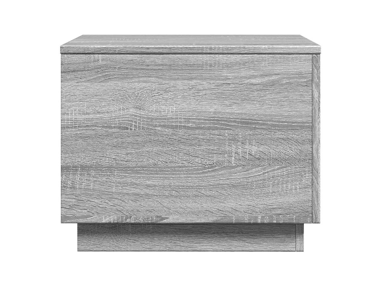 Table basse avec lumières LED sonoma gris 50x50x40