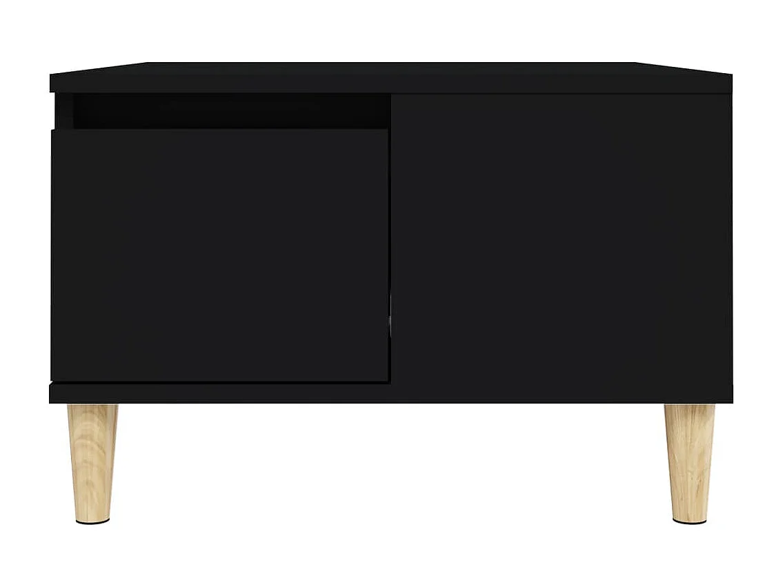 Table basse noir 55x55x36,5 bois d'ingénierie