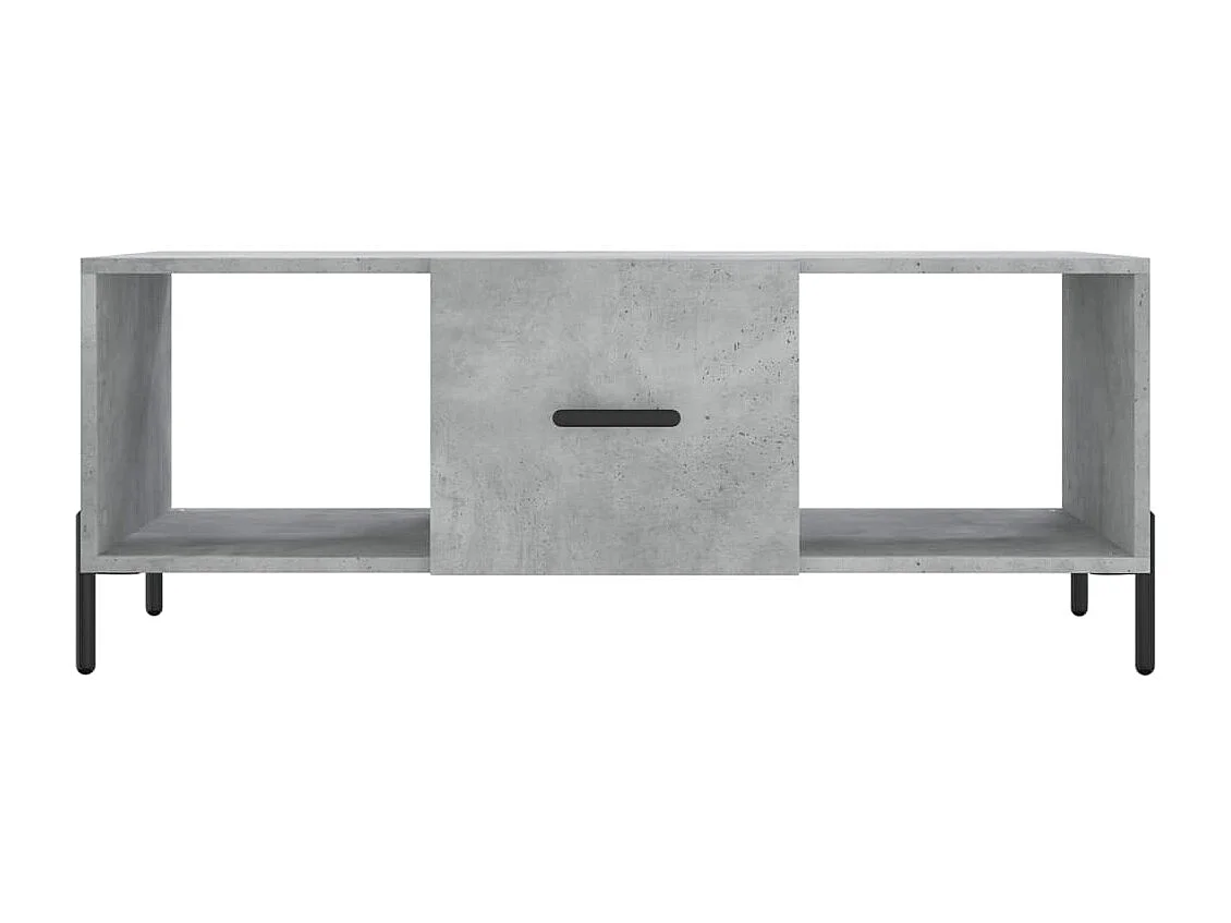 Table basse gris béton 102x50x40 bois d'ingénierie