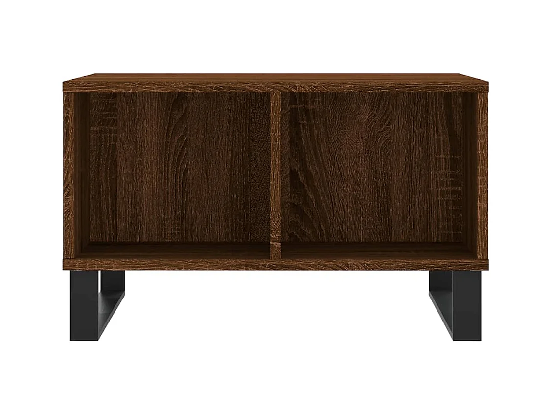 Table basse Chêne marron 60x50x36,5 Bois d'ingénierie