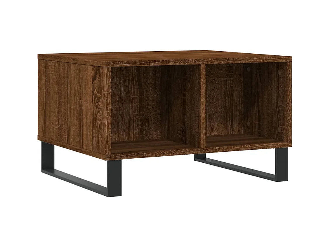 Table basse Chêne marron 60x50x36,5 Bois d'ingénierie