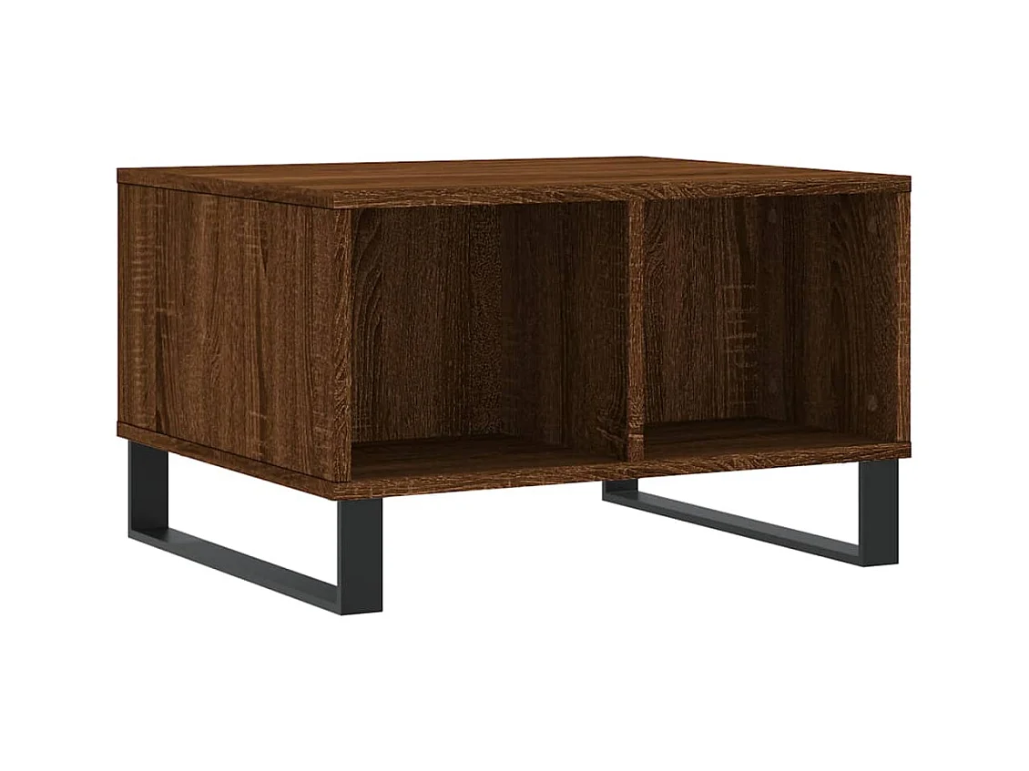Table basse Chêne marron 60x50x36,5 Bois d'ingénierie