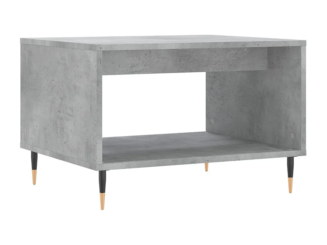 Table basse gris béton 60x50x40 bois d'ingénierie