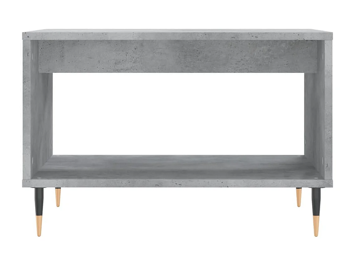 Table basse gris béton 60x50x40 bois d'ingénierie