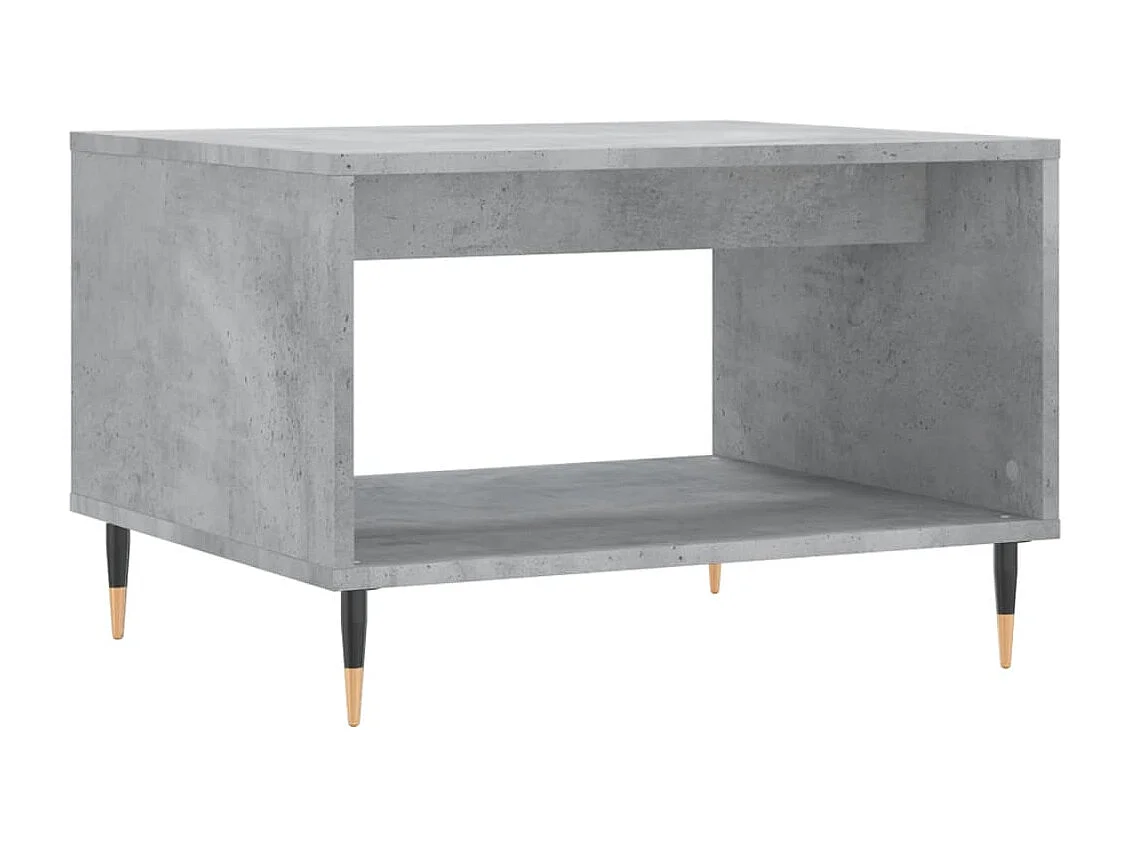 Table basse gris béton 60x50x40 bois d'ingénierie