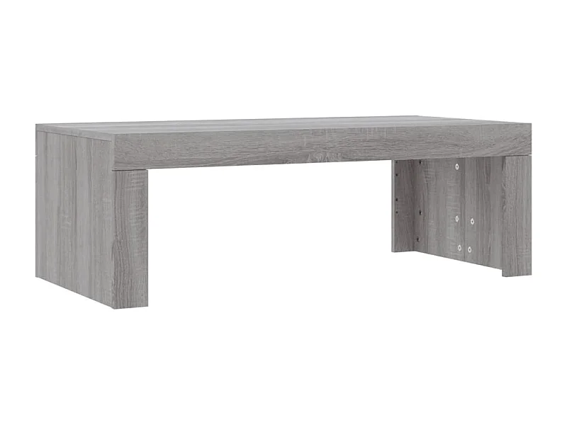 Table basse sonoma gris 102x50x36 bois d'ingénierie