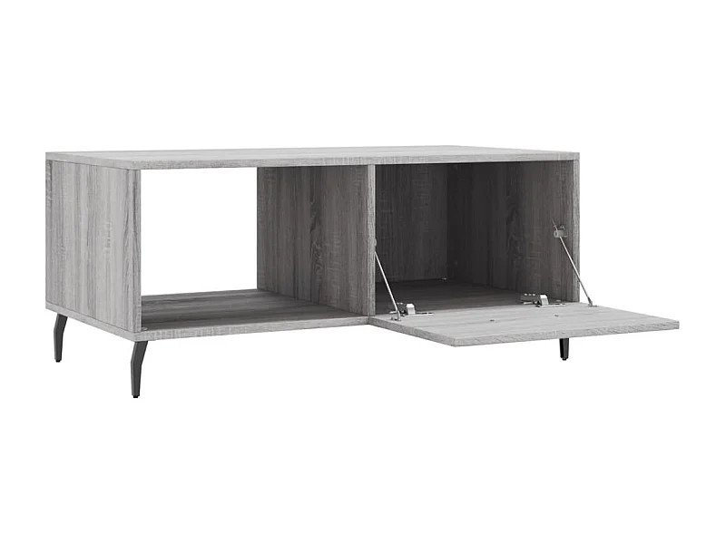 Table basse sonoma gris 90x50x40 bois d'ingénierie