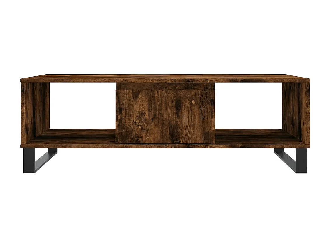 Table basse chêne fumé 104x60x35 bois d'ingénierie