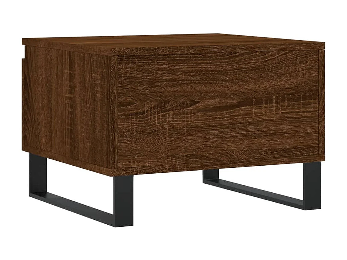 Table basse chêne marron 50x46x35 bois d'ingénierie