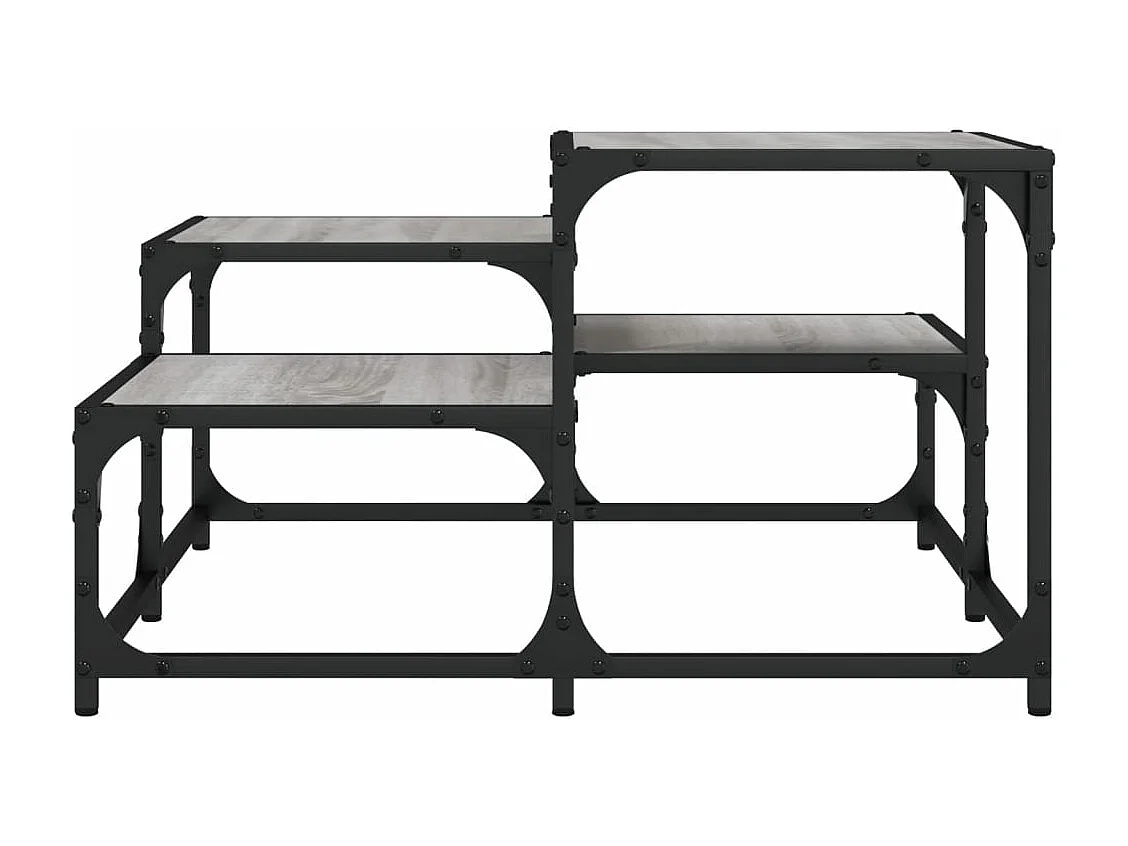 Table basse sonoma gris 68x68x40 bois d'ingénierie