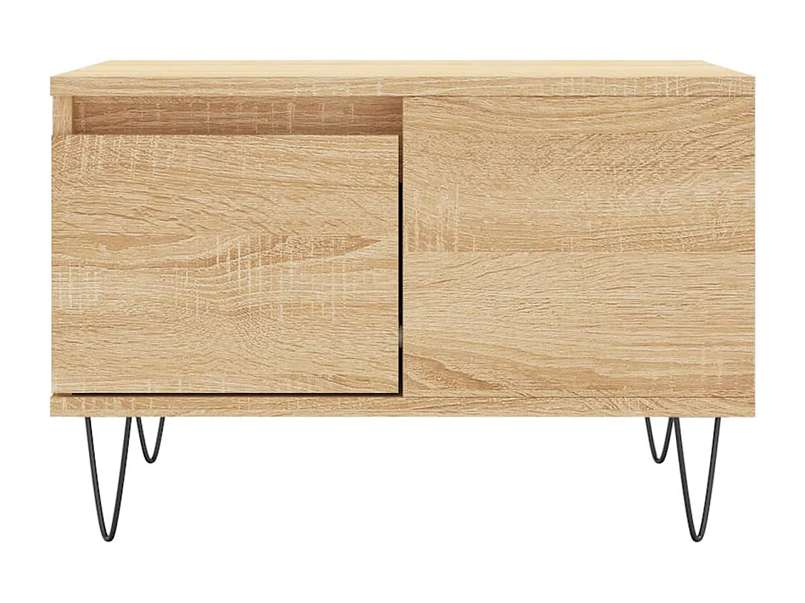 Table basse chêne sonoma 55x55x36,5 bois d'ingénierie