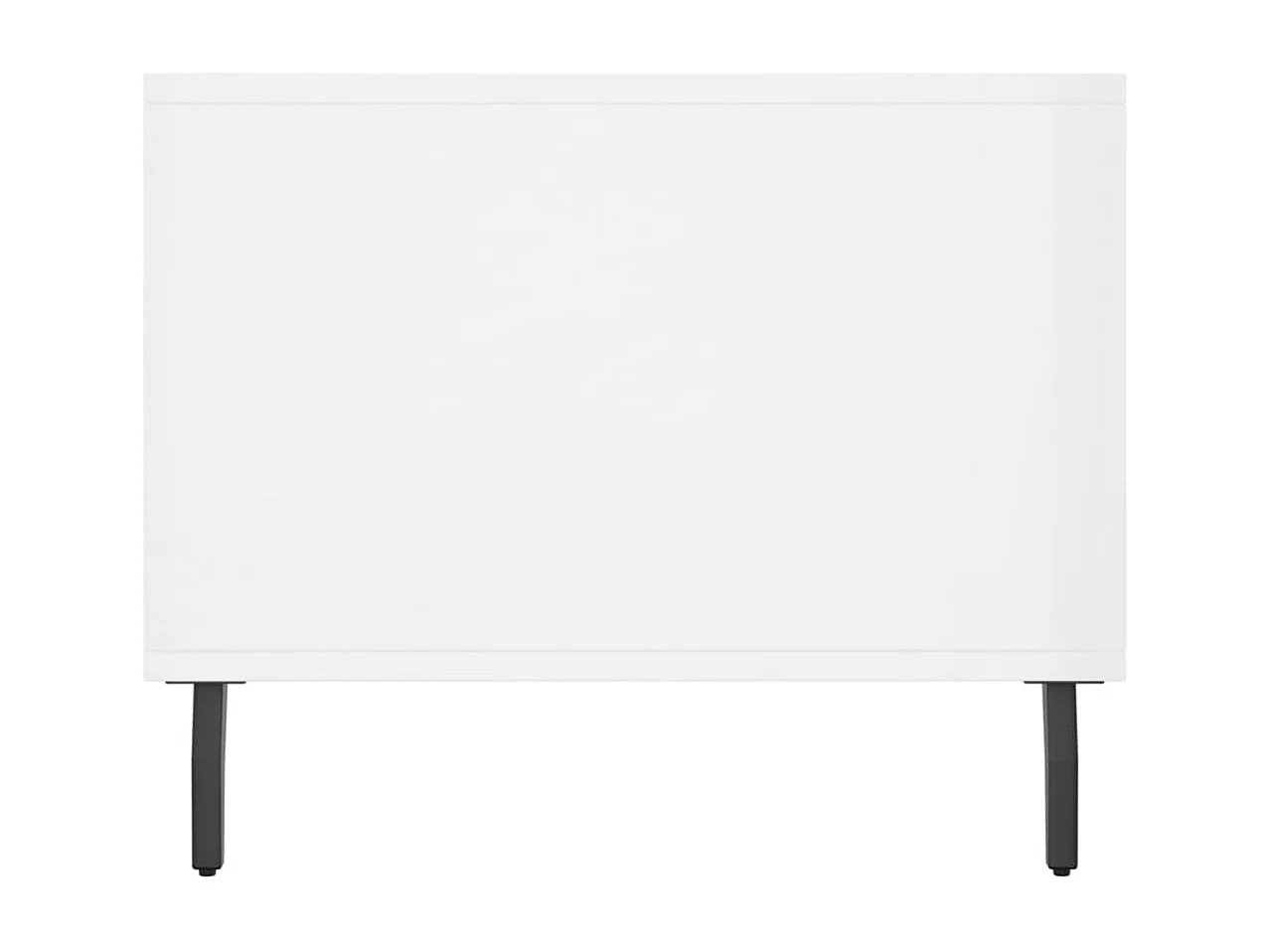 Table basse Blanc brillant 90x50x40 Bois d'ingénierie