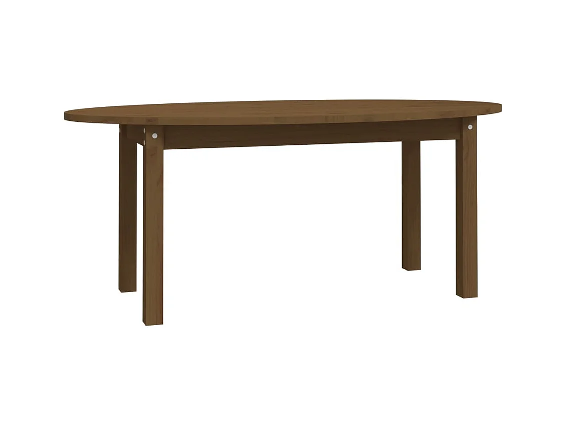 Table basse Marron miel 110x55x45 Bois massif de pin