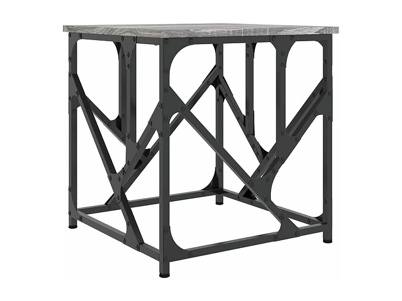 Table basse sonoma gris 45x45x47,5 bois d'ingénierie