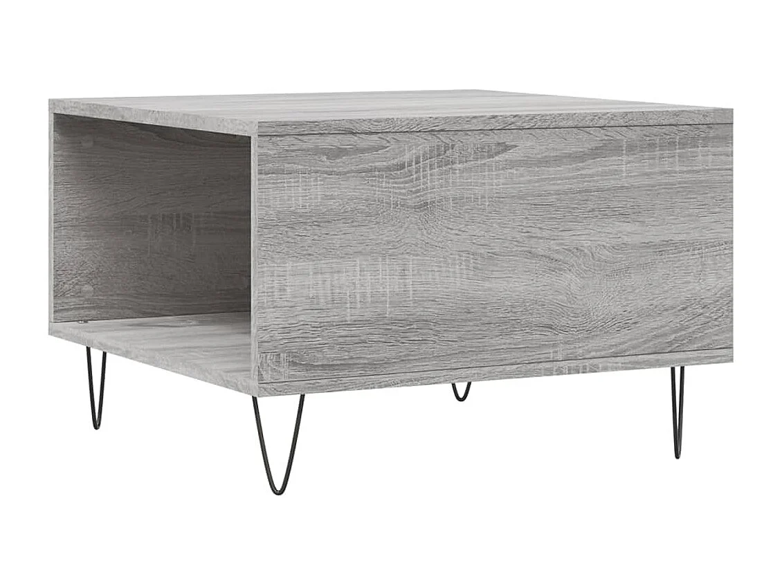 Table basse sonoma gris 55x55x36,5 bois d'ingénierie