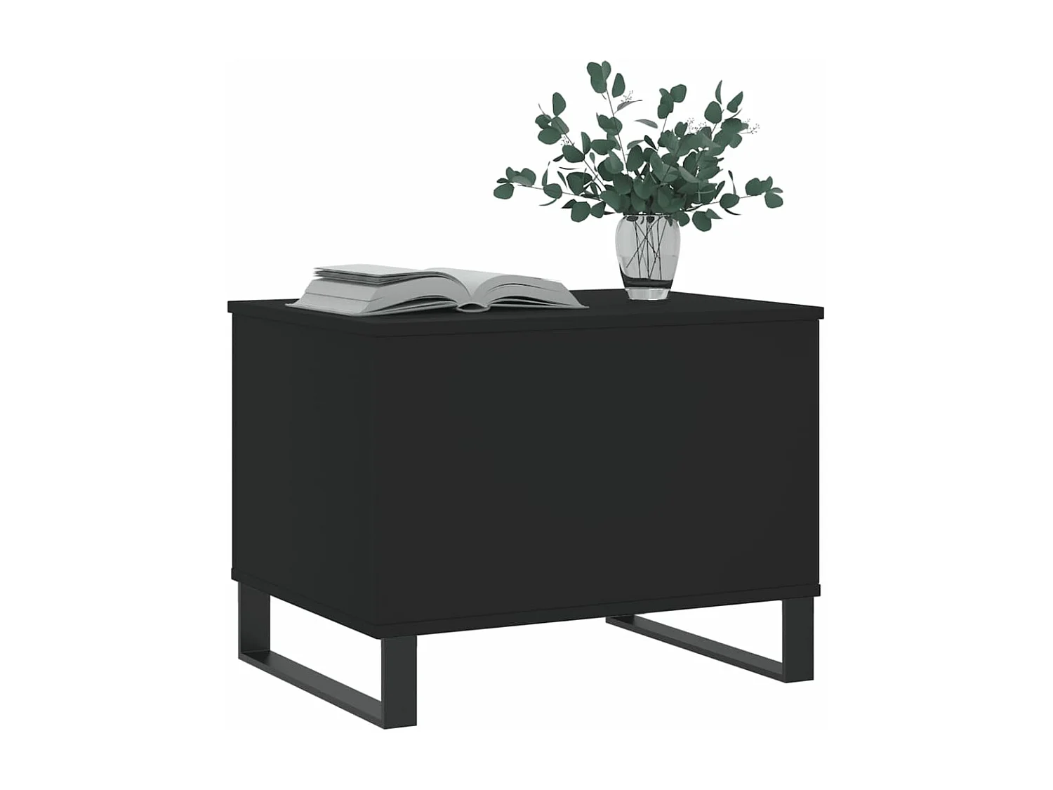Table basse Noir 60x44,5x45 Bois d'ingénierie