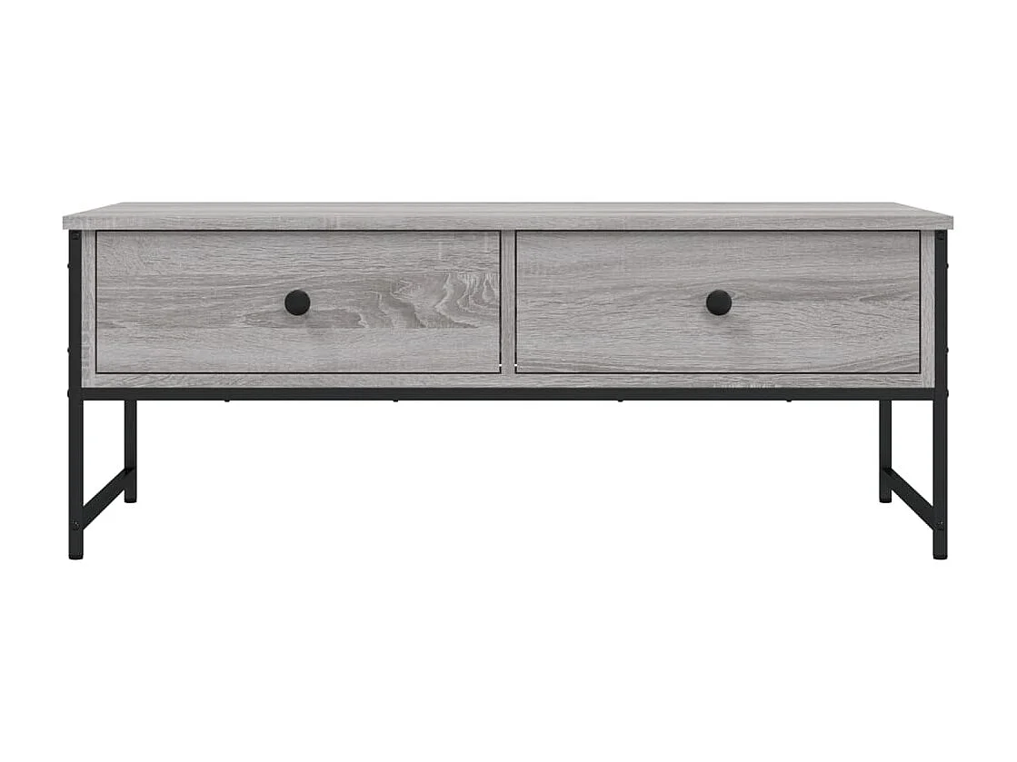 Table basse sonoma gris 101x49x39,5 bois d'ingénierie