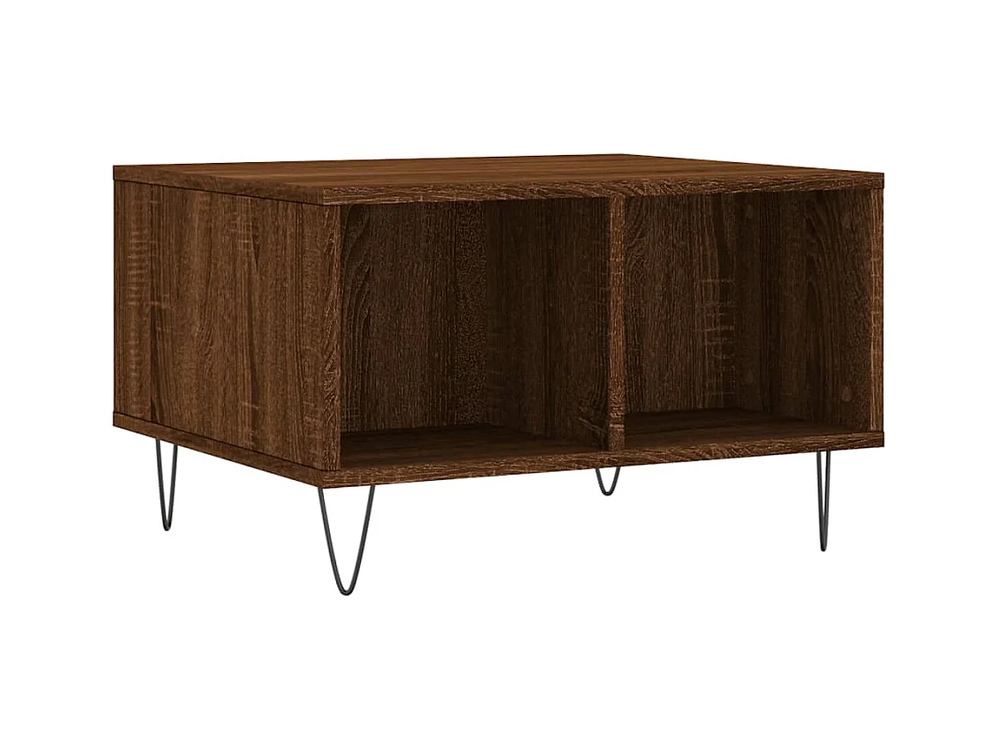 Table basse Chêne marron 60x50x36,5 Bois d'ingénierie