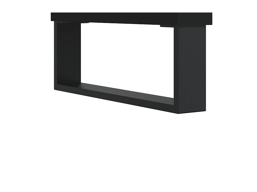 Table basse Noir 90x50x36,5 Bois d'ingénierie