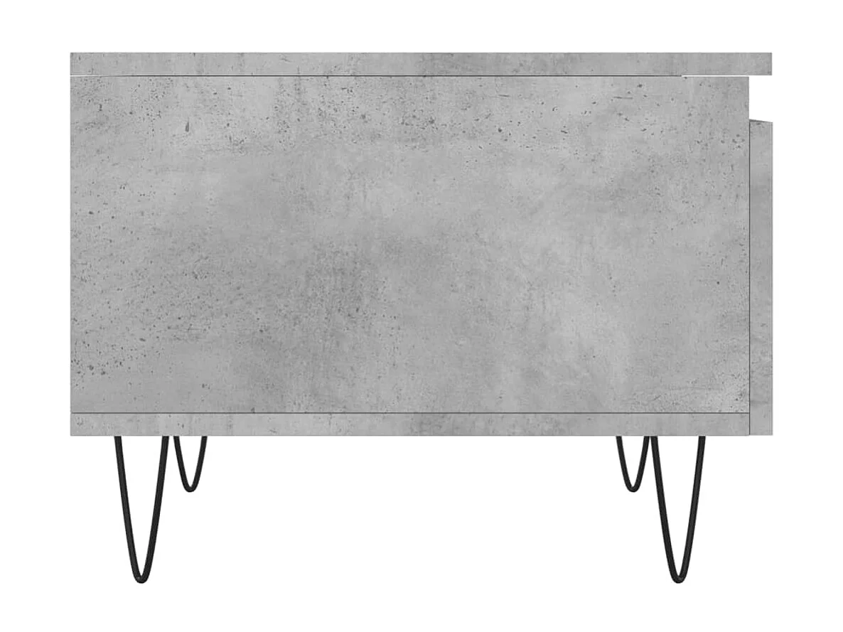 Tables basses 2 pcs gris béton 50x46x35 bois d'ingénierie
